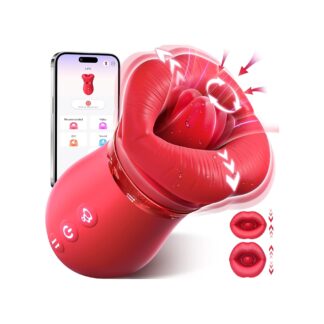 Sovokn 5-in-1 Mouth Sucking Vibrator Rose Toy